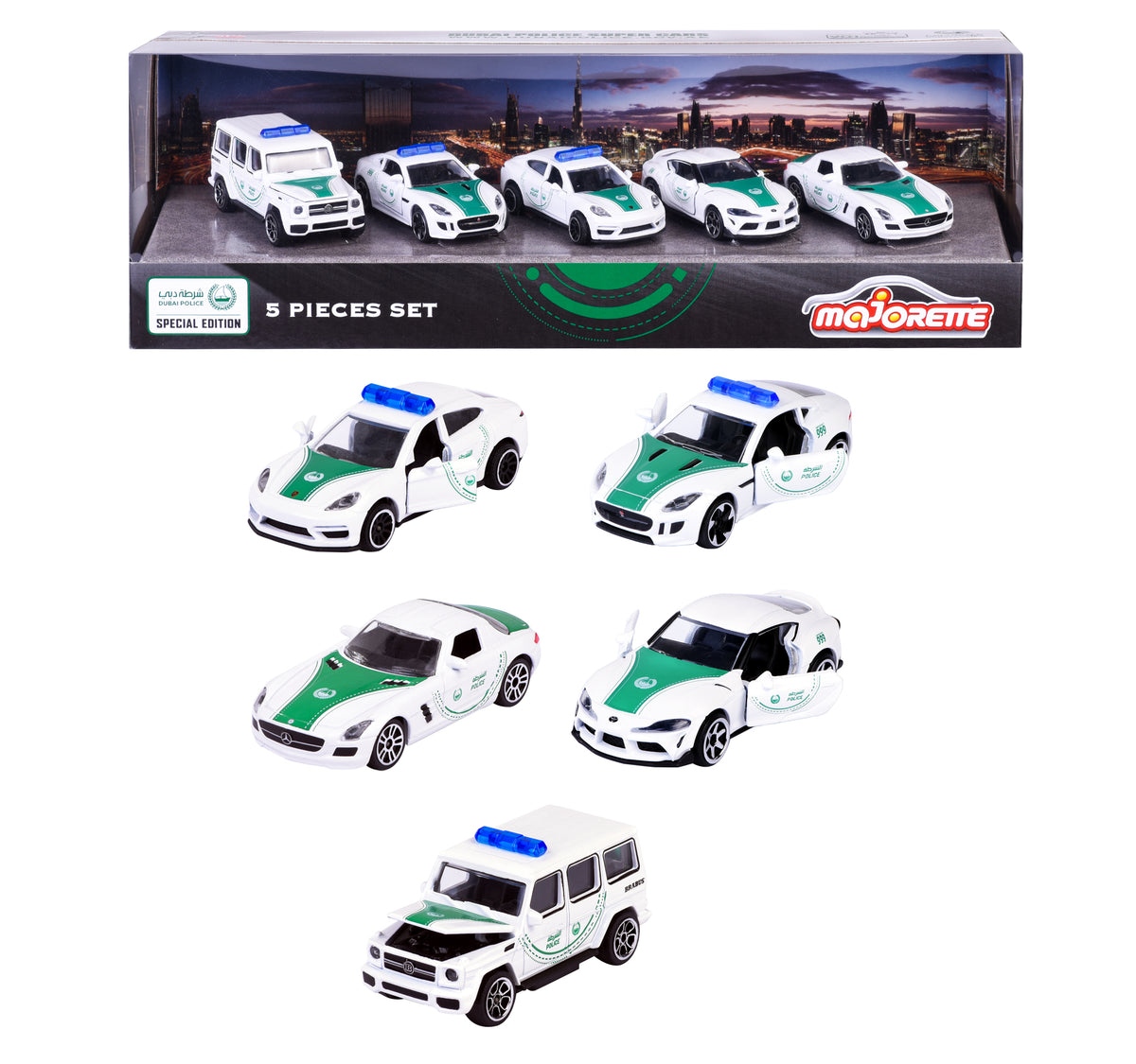 Dubai Police Car 5 Pieces Giftpack - V2