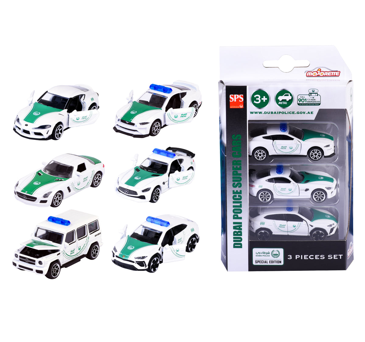 Dubai Police Car 3 pcs Set