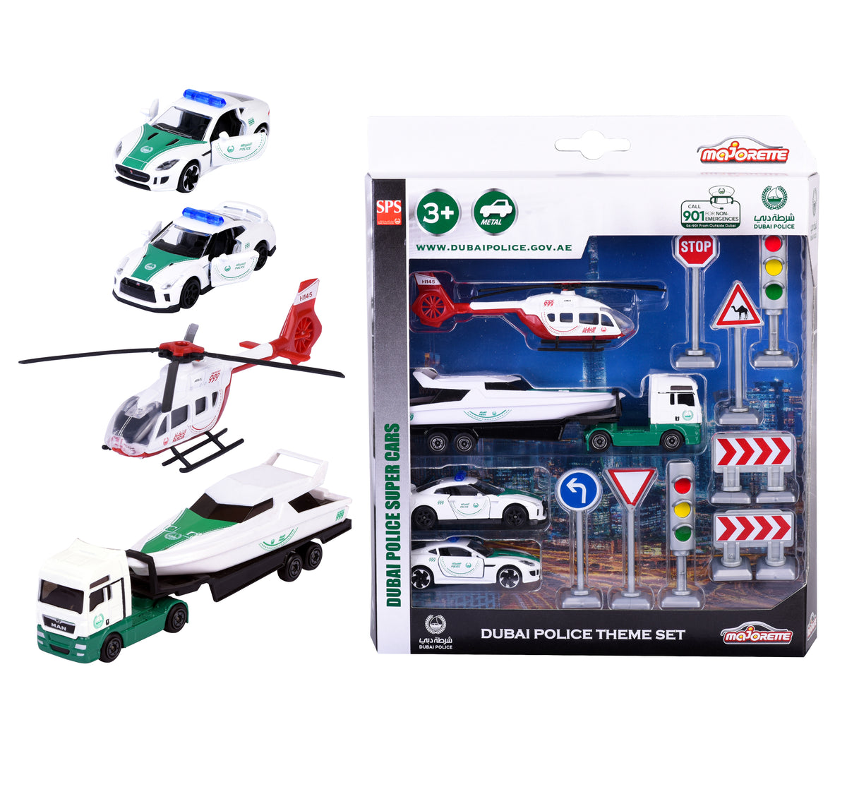 Dubai Police Car S.O.S. Theme Set