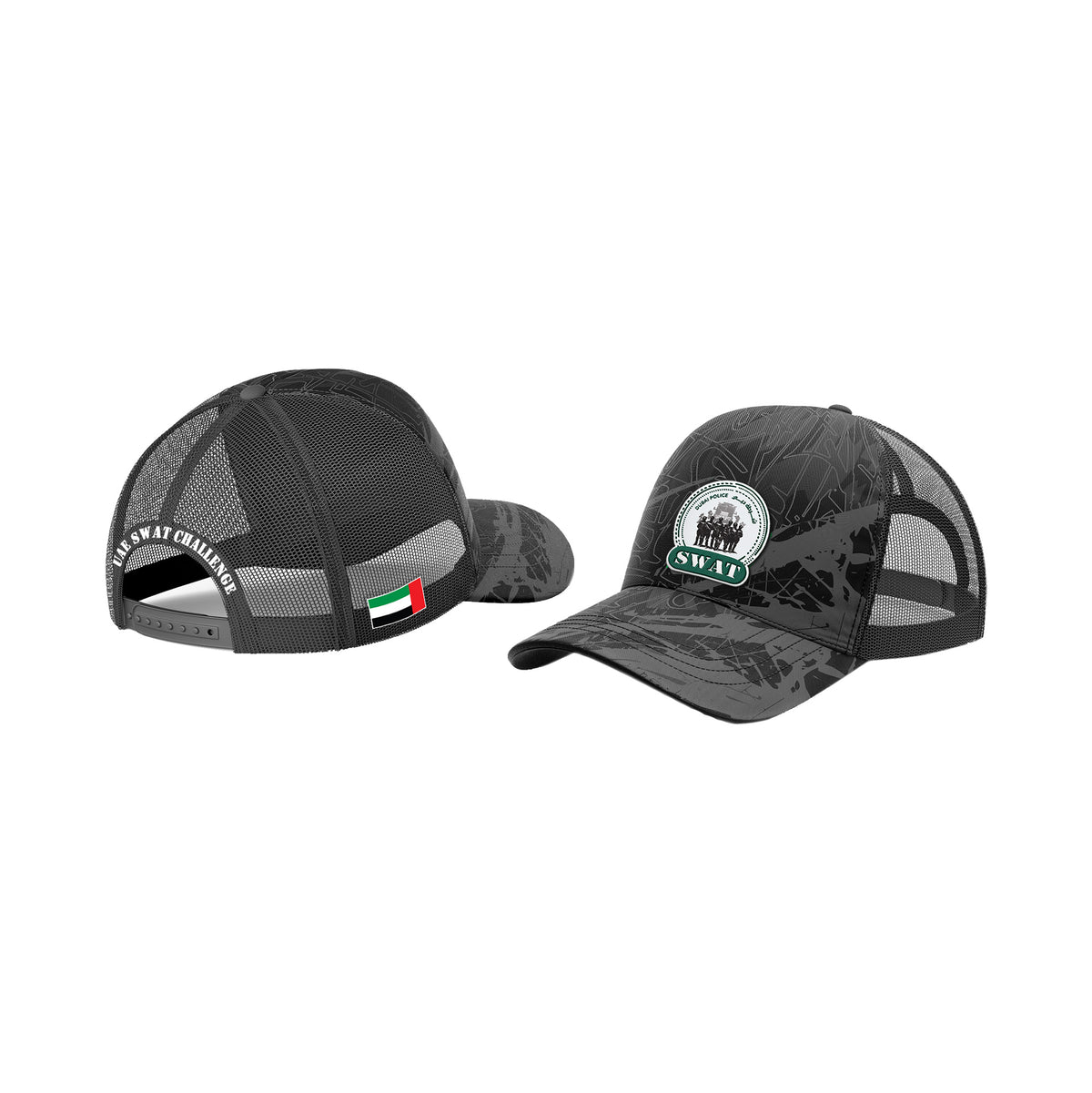 Grey Tactical mesh cap for Kids